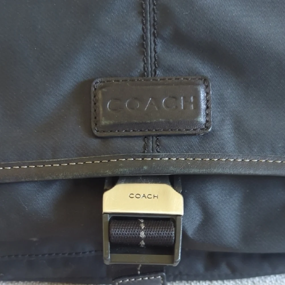 Coach Black Messenger Bag with Adjustable Strap